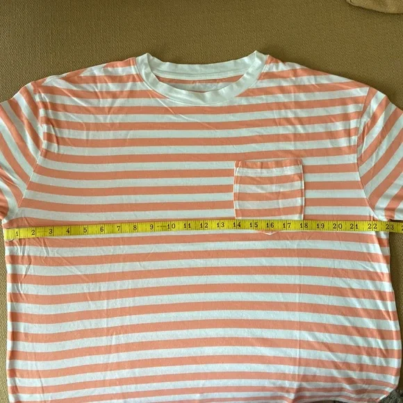 Women’s A New Day orange long sleeve striped shirt. Size large. - Picture 6 of 7